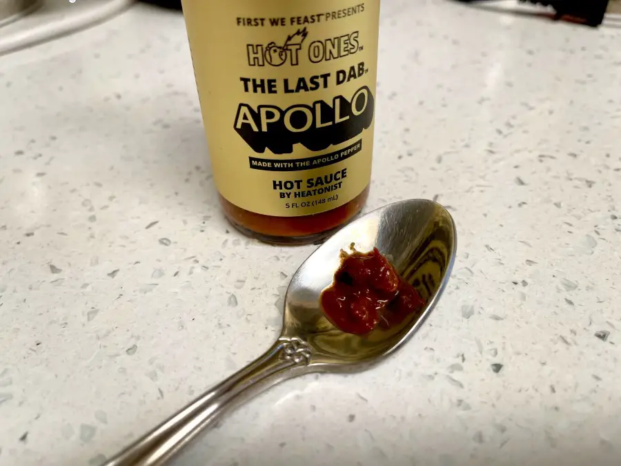 Close up of Last Dab Apollo Hot Sauce